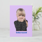 gevoelens van kinderen bedankkaart (Staand voorkant)