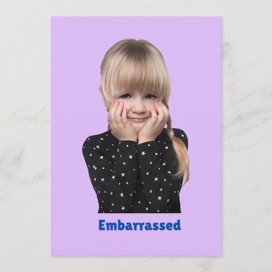 gevoelens van kinderen bedankkaart (Voorkant)