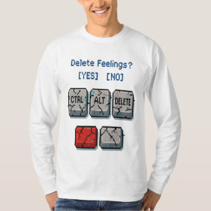 Gevoelens verwijderen Pixel Art Shirt