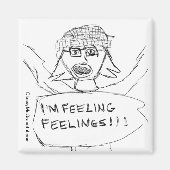 "Gevoelens" vierkante magneet (Voorkant)