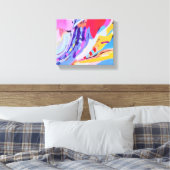 Gevoelens zijn wild geworden canvas afdruk (Insitu (Slaapkamer))