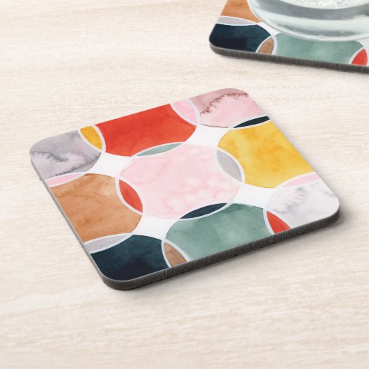 Gevoelig - cirkelpatroon bier onderzetter (Linkerzijde)