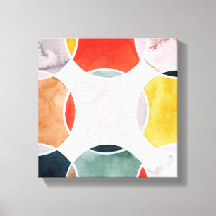 Gevoelig - cirkelpatroon canvas afdruk