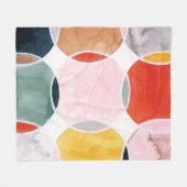 Gevoelig - cirkelpatroon fleece deken (Voorkant (Horizontaal))