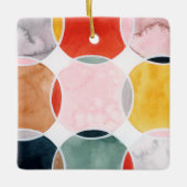 Gevoelig - cirkelpatroon keramisch ornament (Voorkant)