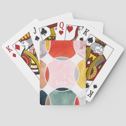 Gevoelig - cirkelpatroon pokerkaarten (Achterkant)