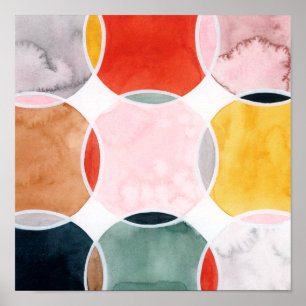 Gevoelig - cirkelpatroon poster