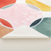 Gevoelig - cirkelpatroon sherpa deken (3/4)