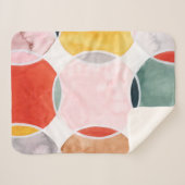 Gevoelig - cirkelpatroon sherpa deken (Voorkant (horizontaal))