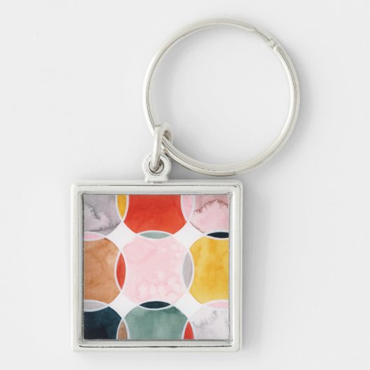 Gevoelig - cirkelpatroon sleutelhanger (Voorkant)