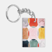 Gevoelig - cirkelpatroon sleutelhanger (Voorkant Links)