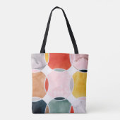 Gevoelig - cirkelpatroon tote bag (Achterkant)