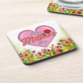 Gevoelig Elegant Moederdagontwerp Bier Onderzetter (Linkerzijde)