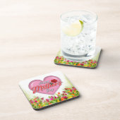 Gevoelig Elegant Moederdagontwerp Bier Onderzetter (Rechterzijde)