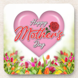 Gevoelig Elegant Moederdagontwerp Bier Onderzetter