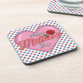 Gevoelig Elegant Moederdagontwerp Bier Onderzetter (Linkerzijde)