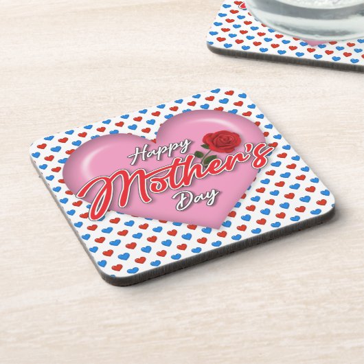 Gevoelig Elegant Moederdagontwerp Bier Onderzetter (Linkerzijde)
