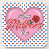 Gevoelig Elegant Moederdagontwerp Bier Onderzetter (Voorkant)