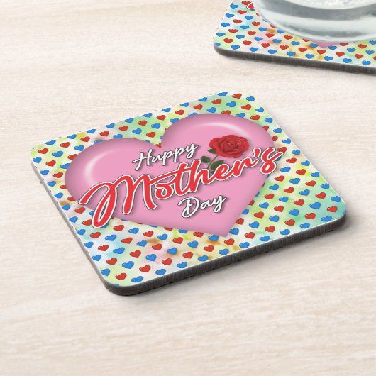 Gevoelig Elegant Moederdagontwerp Bier Onderzetter (Linkerzijde)