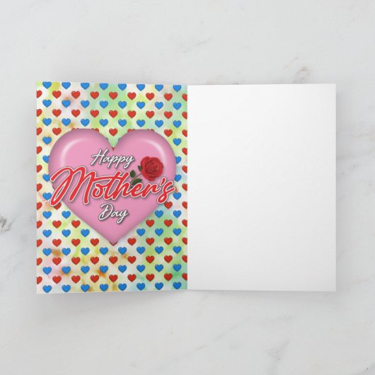 Gevoelig Elegant Moederdagontwerp Feestdagen Kaart (Binnen)