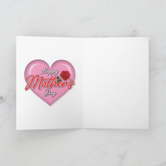 Gevoelig Elegant Moederdagontwerp Feestdagen Kaart (Binnen)