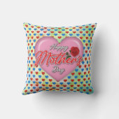 Gevoelig Elegant Moederdagontwerp Kussen (Achterkant)
