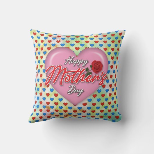 Gevoelig Elegant Moederdagontwerp Kussen (Achterkant)
