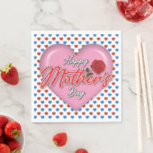 Gevoelig Elegant Moederdagontwerp Servet (Insitu)