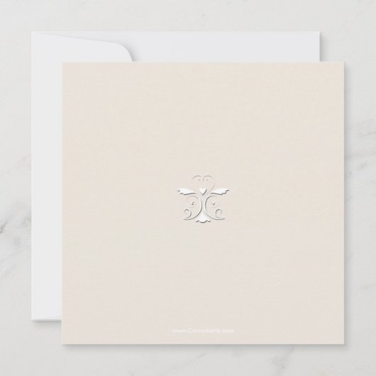 Gevoelig hart Religieuze uitnodiging (Achterkant)