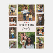 Gevoelig jaar persoonlijke foto-inkuvelbundel voor fleece deken (Voorkant)