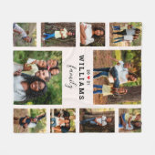 Gevoelig jaar persoonlijke foto-inkuvelbundel voor fleece deken (Voorkant (Horizontaal))