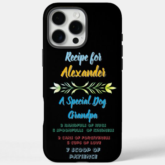 Gevoelig recept voor hond Alexander Case-Mate iPhone Case (Achterkant)