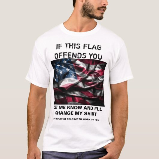 Gevoelig Shirt patriotvlag (Voorkant)