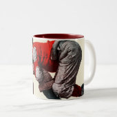 Gevoelig Tweekleurige Koffiemok (Voorkant rechts)
