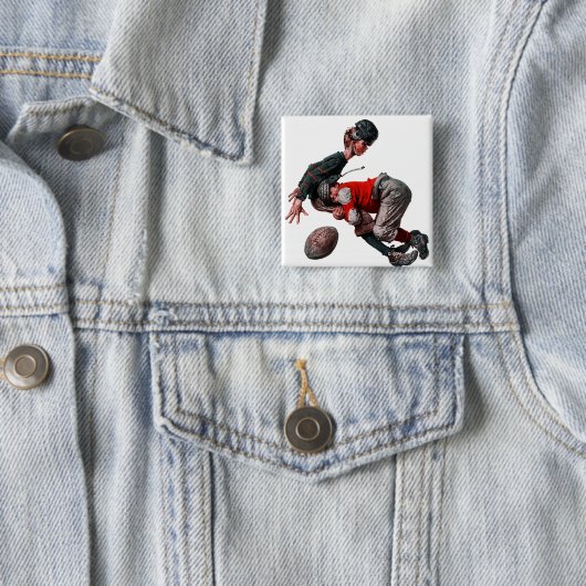 Gevoelig Vierkante Button 5,1 Cm (In situ)