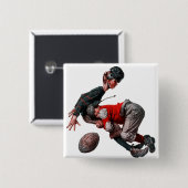 Gevoelig Vierkante Button 5,1 Cm (Voorkant /achterkant)