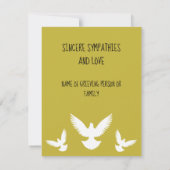 Gevoelig voor het liefhebben van sympathie Kaart (Achterkant)