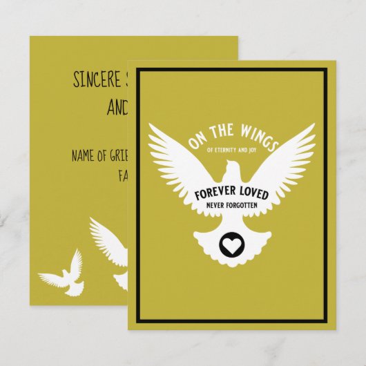 Gevoelig voor het liefhebben van sympathie Kaart (Voorkant / Achterkant)