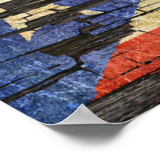 Gevoelig voor het schildereffect van de pekelverf poster (Hoek)