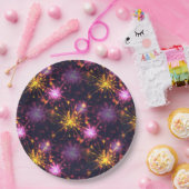 Gevoelig vuurwerk papieren bordje (Feest)