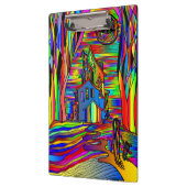 Gevoelige Abstracte, kleurrijke gordelglas Klembord (Links)