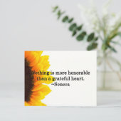 Gevoelige Bedankt Briefkaart (Staand voorkant)