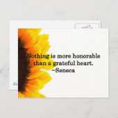 Gevoelige Bedankt Briefkaart (Voorkant / Achterkant)