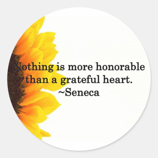 Gevoelige Bedankt Ronde Sticker (Voorkant)