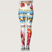 gevoelige bloemblaadjes Planten bloeien Abstracte Leggings (Voorkant)