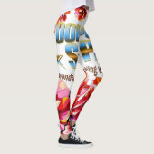 gevoelige bloemblaadjes Planten bloeien Abstracte Leggings (Rechts)