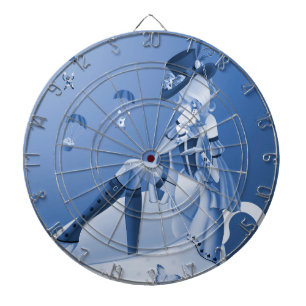 Gevoelige dame in het Dartboard van Teacup Dartbord