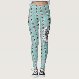 Gevoelige Dames - Skulls & Bronken Leggings