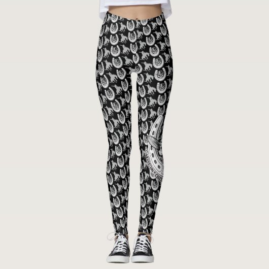  Gevoelige Dames - SR19 Skulls & Broncs Leggings (Voorkant)