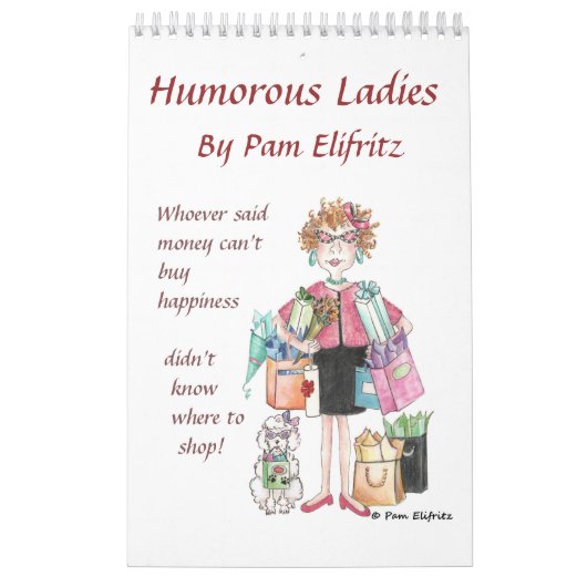 Gevoelige dames zeggen het in schetsen kalender (Hoes)